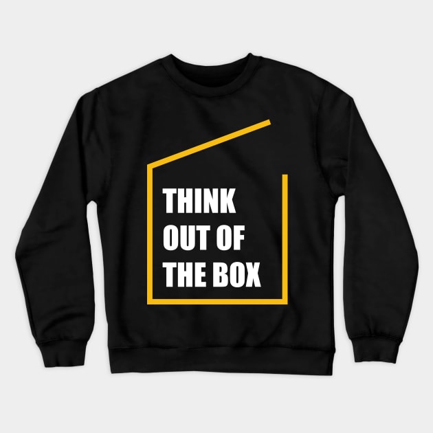 Think out of the box Crewneck Sweatshirt by Amrshop87